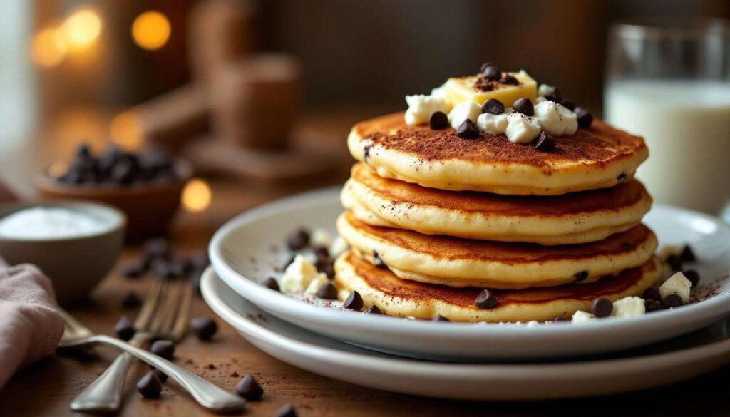 Morbidissimi e golosi: questi pancake ricotta e cioccolato sono irresistibili