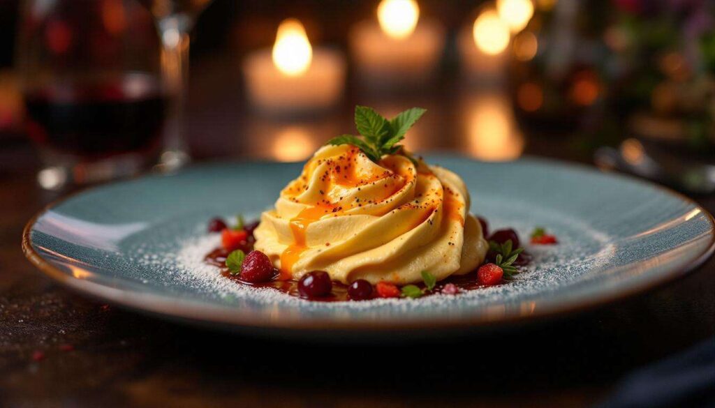 Questo piatto diventa romantico grazie al colore e alla cremosità
